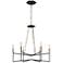 Varaluz Bodie 26"W Havana Gold and Carbon 6-Light Chandelier