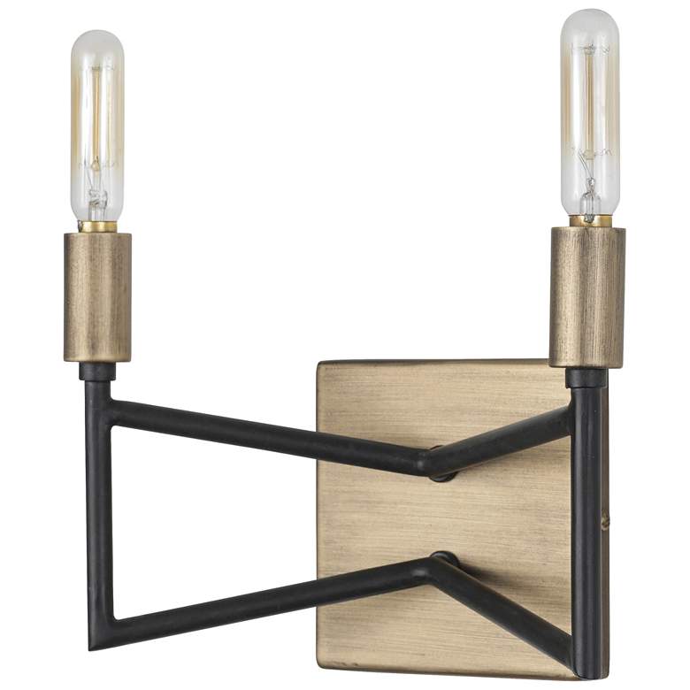 Image 3 Varaluz Bodie 6" High 2-Light Havana Gold and Carbon Sconce more views