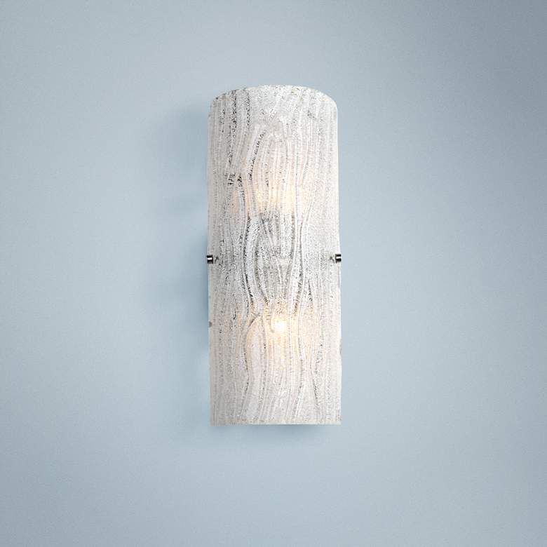 Image 1 Varaluz Brilliance 15 1/2" High Chrome Wall Sconce