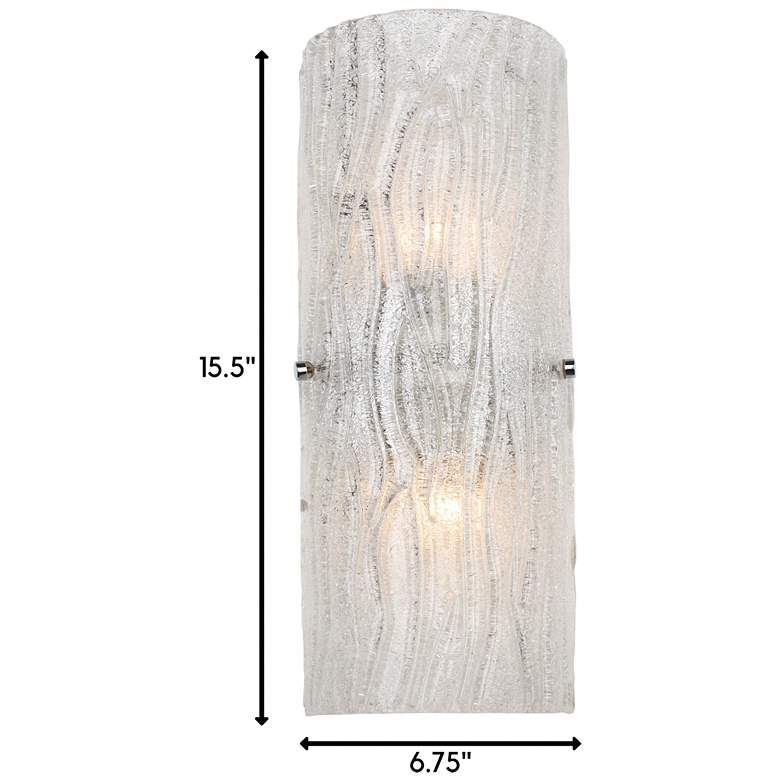Image 5 Varaluz Brilliance 15 1/2" High Chrome Wall Sconce more views