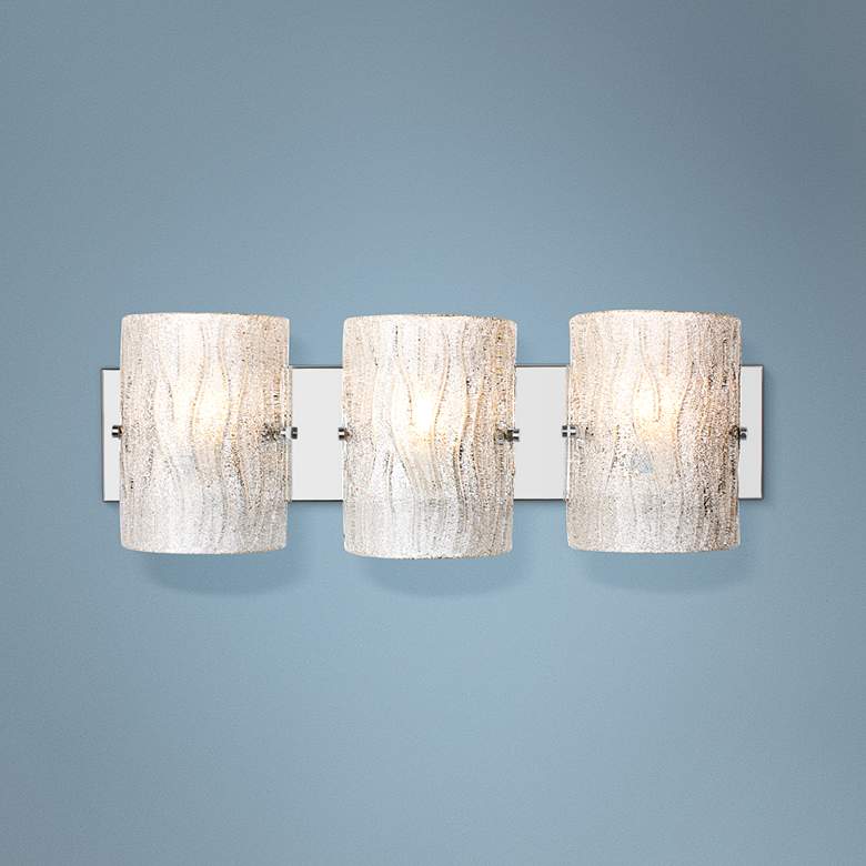 Image 1 Varaluz Brilliance 23 1/4" Wide Chrome 3-Light Bath Light