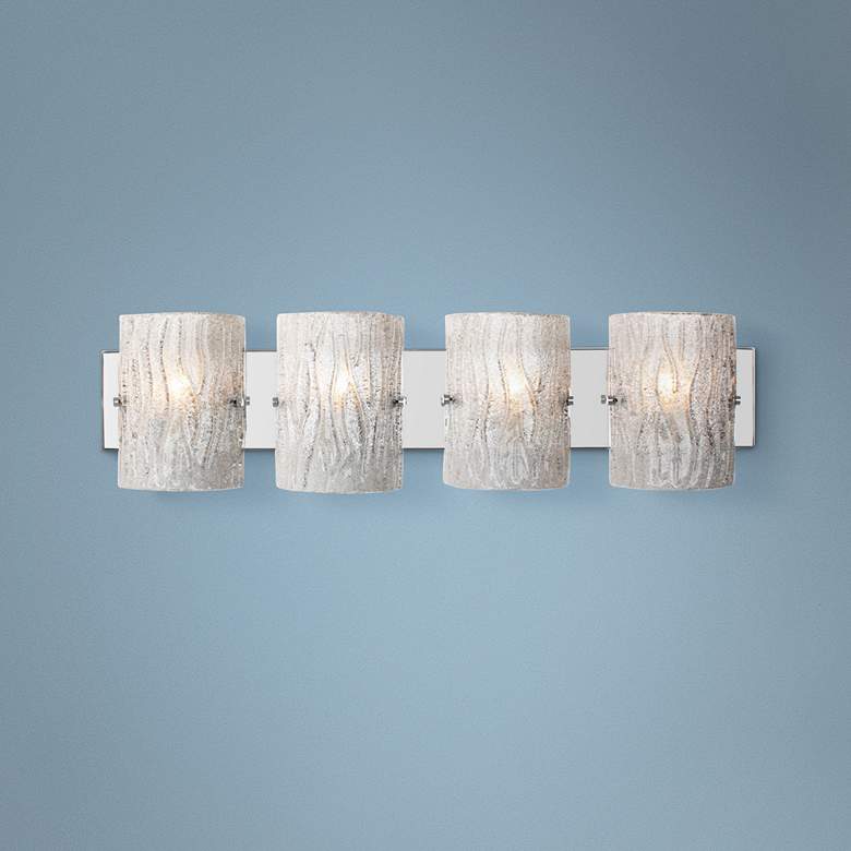 Image 1 Varaluz Brilliance 31 1/4" Wide Chrome 4-Light Bath Light