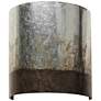 Varaluz Cannery 10" High Ombre Galvanized Wall Sconce