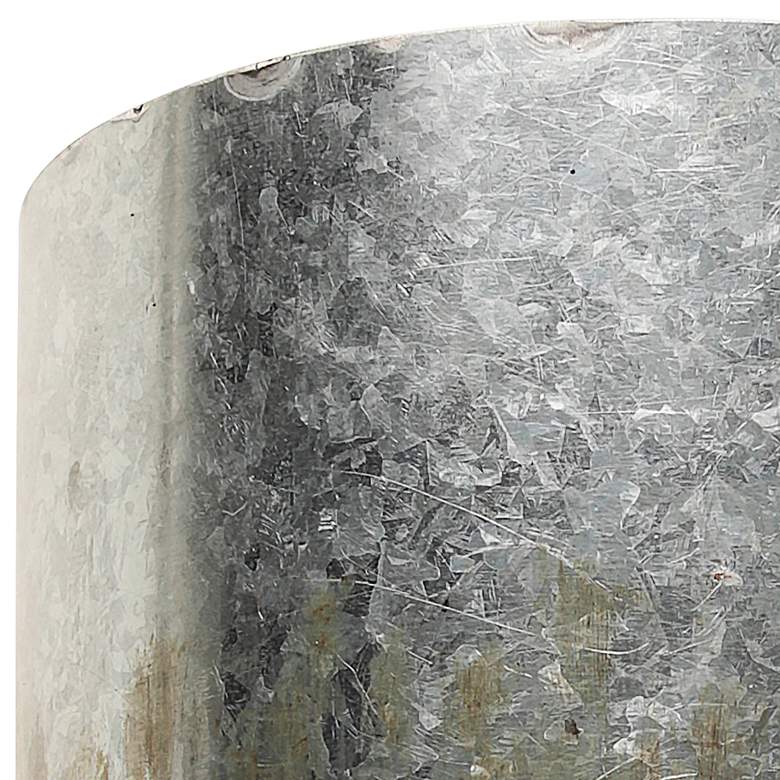 Image 2 Varaluz Cannery 10" High Ombre Galvanized Wall Sconce more views