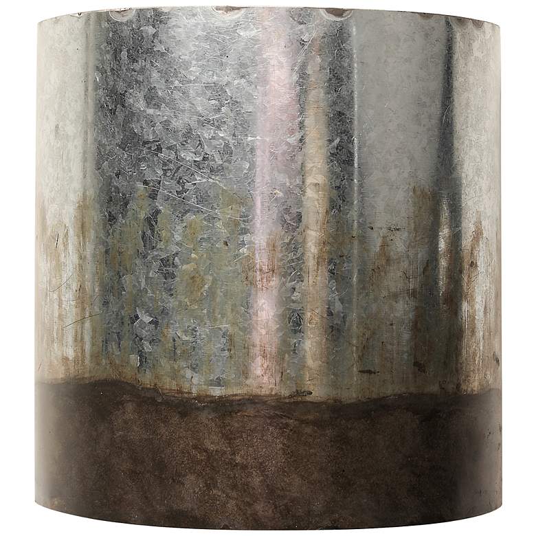 Image 4 Varaluz Cannery 10" High Ombre Galvanized Wall Sconce more views