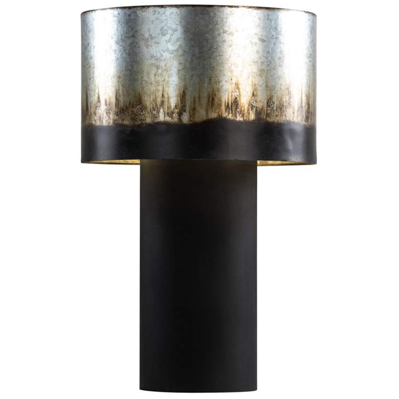 Image 1 Varaluz Cannery 25" High Black Ombre Galvanized Modern Table Lamp