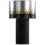 1_Varaluz Cannery 25" High Black Ombre Galvanized Modern Table Lamp