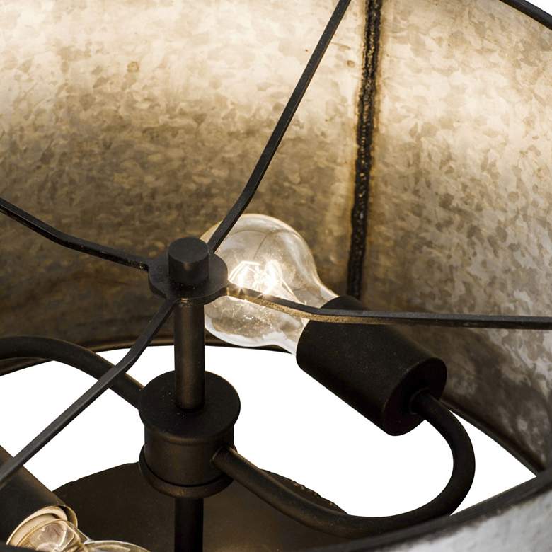 Image 2 Varaluz Cannery 25" High Black Ombre Galvanized Modern Table Lamp more views
