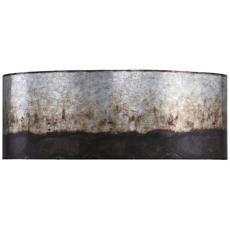 Image 1 Varaluz Cannery 6 inch High Ombre Galvanized 2-Light Wall Sconce