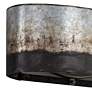 Varaluz Cannery 6" High Ombre Galvanized 2-Light Wall Sconce