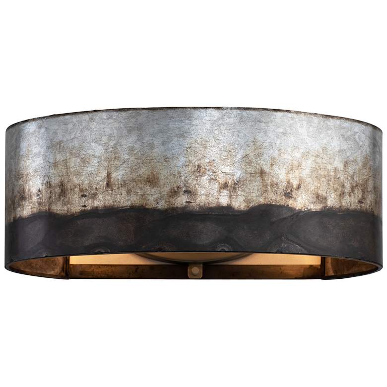 Image 5 Varaluz Cannery 6" High Ombre Galvanized 2-Light Wall Sconce more views