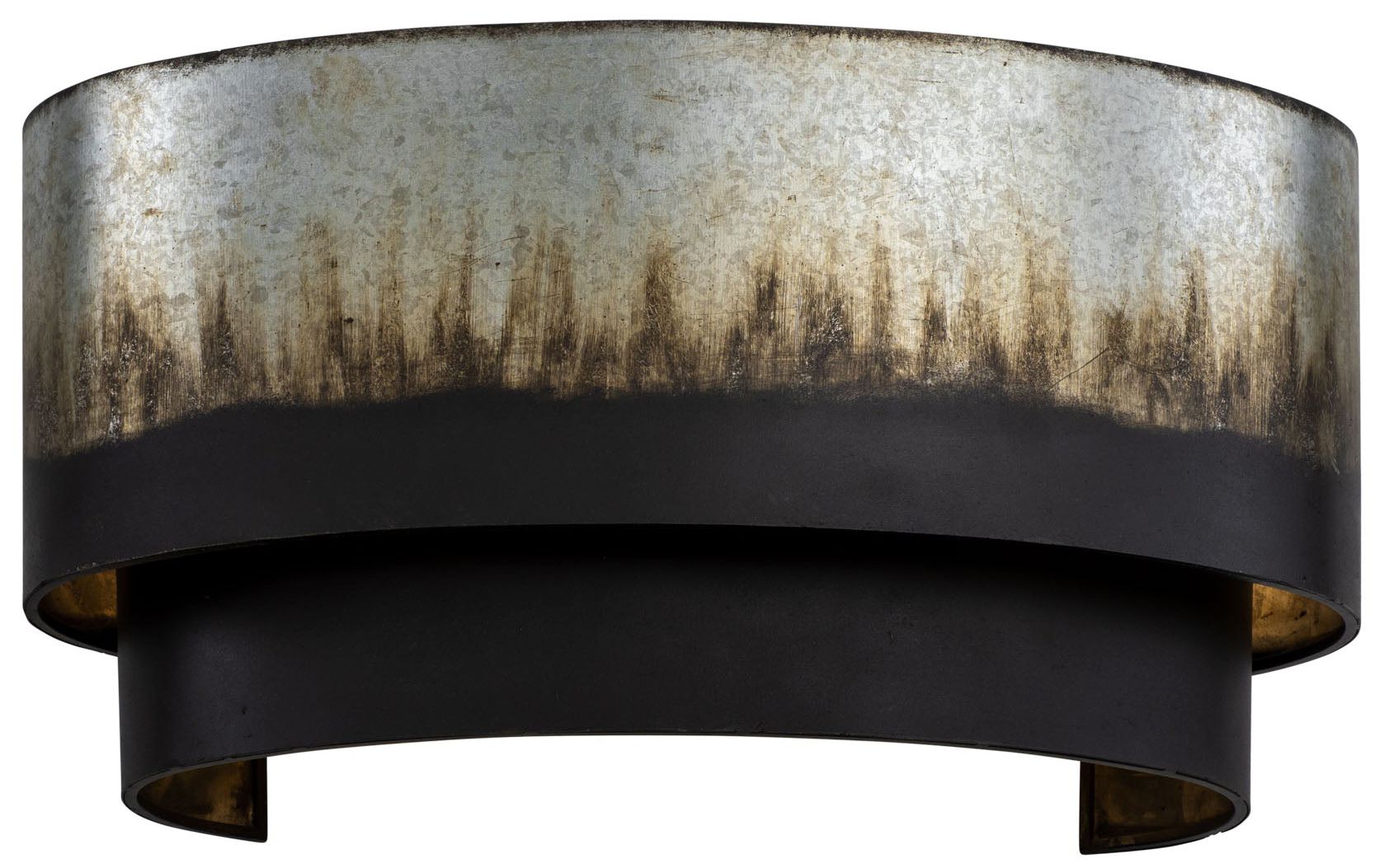 Image 5 Varaluz Cannery 9" High Ombre Galvanized Wall Sconce more views