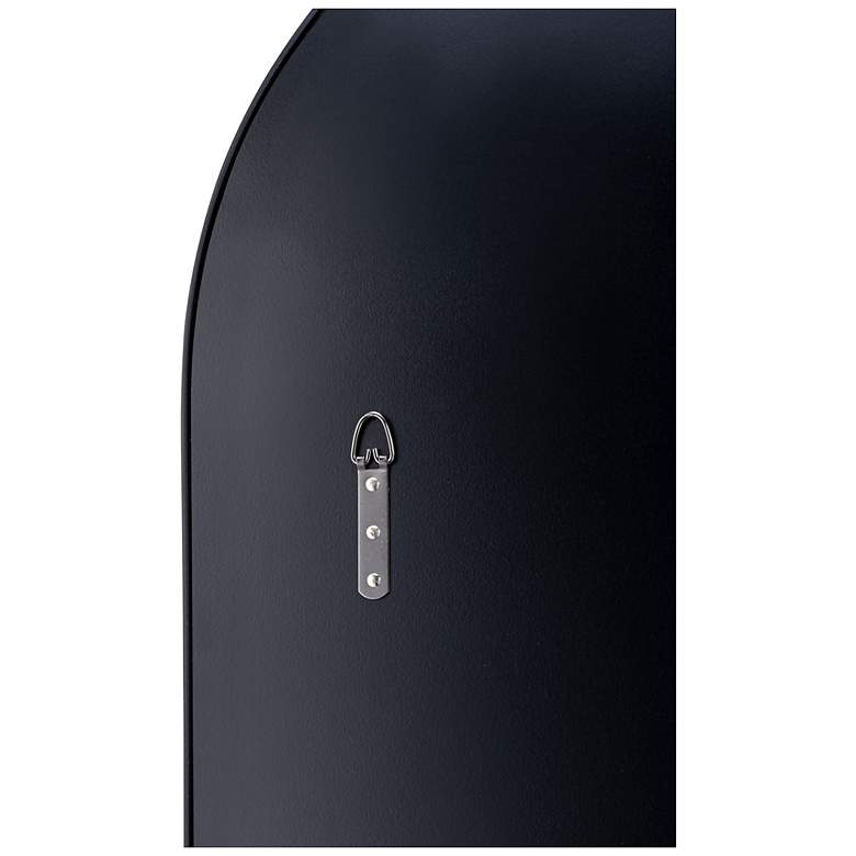Image 2 Varaluz Capsule Black 24" x 60" Oval Wall Mirror more views