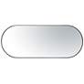 3_Varaluz Capsule Black 24" x 60" Oval Wall Mirror more views