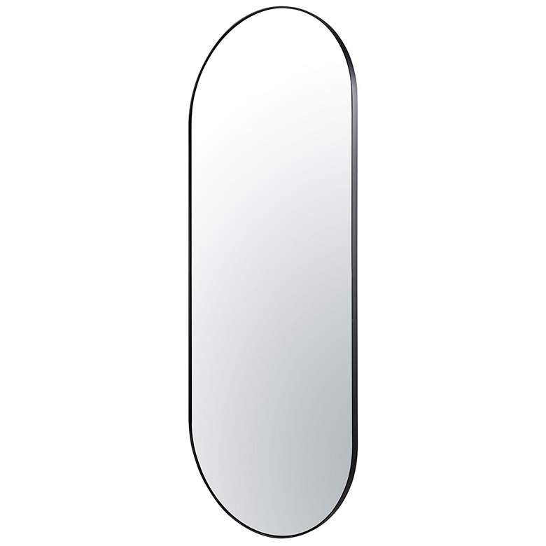 Image 4 Varaluz Capsule Black 24" x 60" Oval Wall Mirror more views