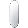 4_Varaluz Capsule Black 24" x 60" Oval Wall Mirror more views