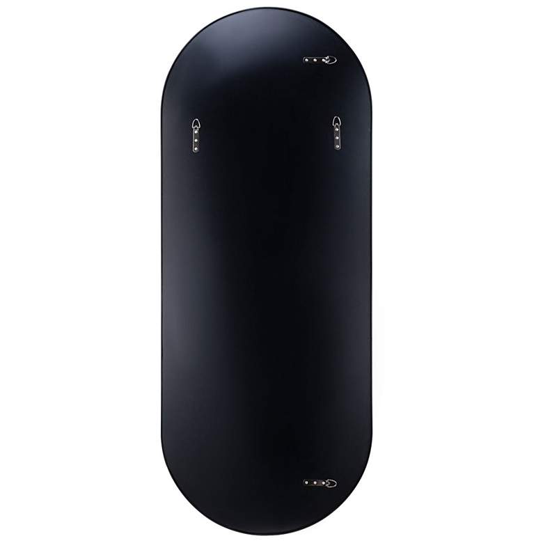 Image 5 Varaluz Capsule Black 24" x 60" Oval Wall Mirror more views