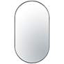 1_Varaluz Capsule Black Metal 22" x 40" Oval Wall Mirror