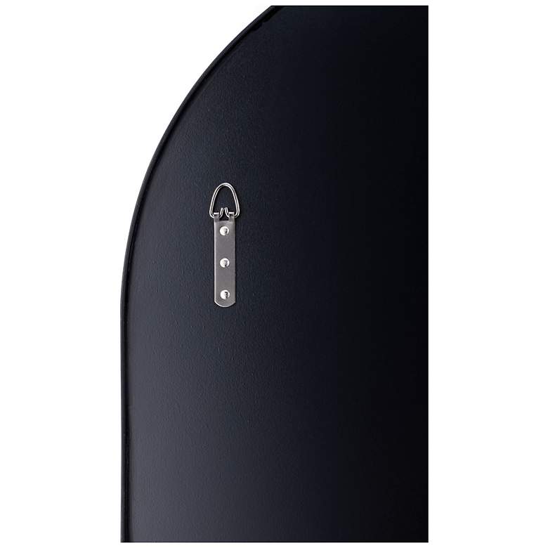 Image 3 Varaluz Capsule Black Metal 22" x 40" Oval Wall Mirror more views