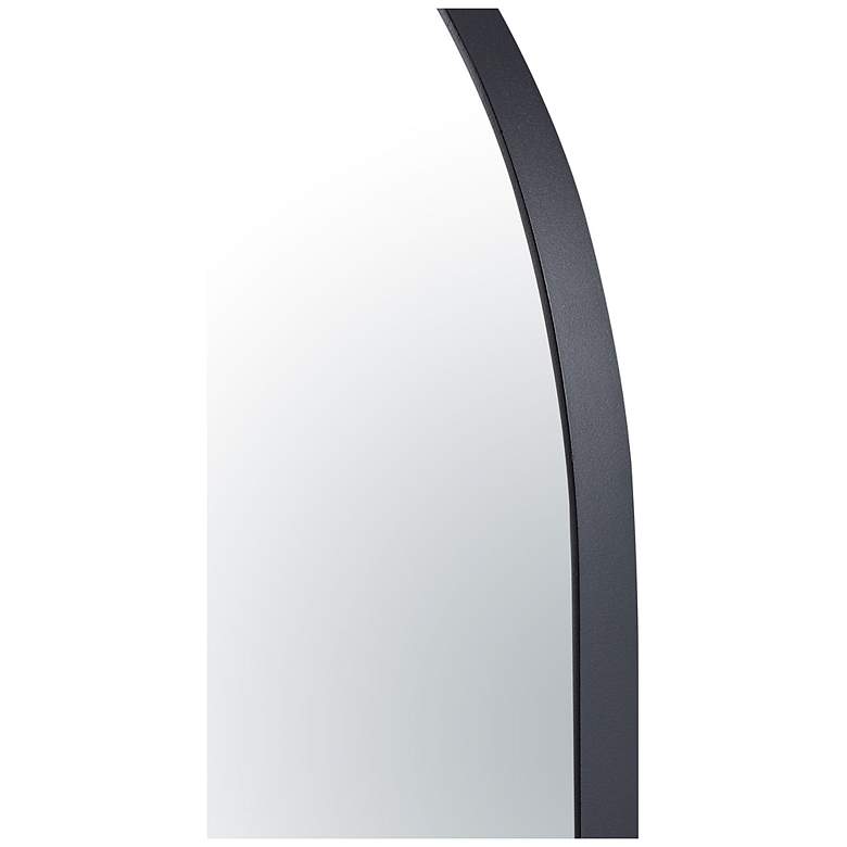 Image 4 Varaluz Capsule Black Metal 22" x 40" Oval Wall Mirror more views