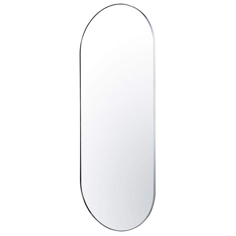 Image 4 Varaluz Capsule Chrome 24" x 60" Oval Wall Mirror more views