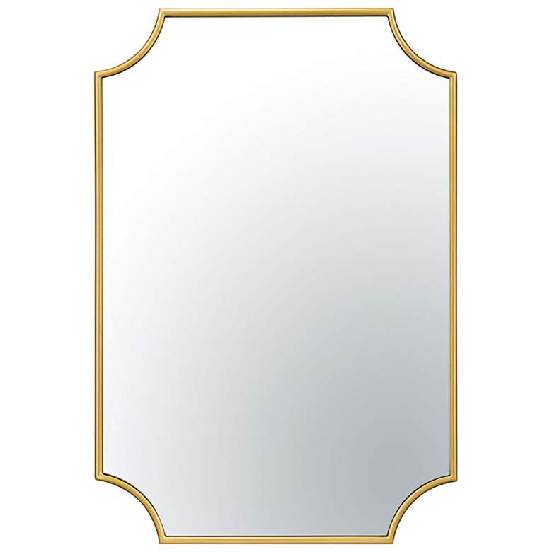 Image 1 Varaluz Carlton Gold 22 1/2" x 33 1/4" Scallop Wall Mirror
