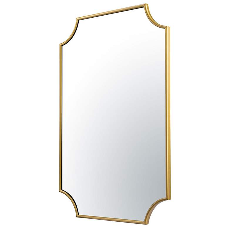 Image 5 Varaluz Carlton Gold 22 1/2" x 33 1/4" Scallop Wall Mirror more views