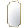 5_Varaluz Carlton Gold 22 1/2" x 33 1/4" Scallop Wall Mirror more views