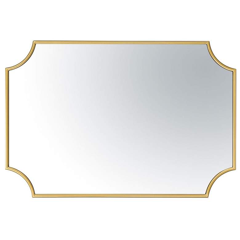 Image 6 Varaluz Carlton Gold 22 1/2" x 33 1/4" Scallop Wall Mirror more views