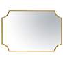 6_Varaluz Carlton Gold 22 1/2" x 33 1/4" Scallop Wall Mirror more views