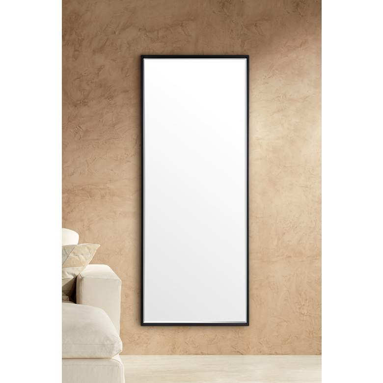 Image 1 Varaluz Casa Blk 69 1/4 inch x 29 1/4 inch Leaning Floor Mirror