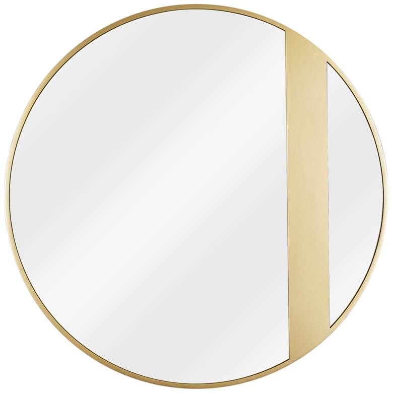 Image 1 Varaluz Casa Cadet Gold 30" Round Wall Mirror