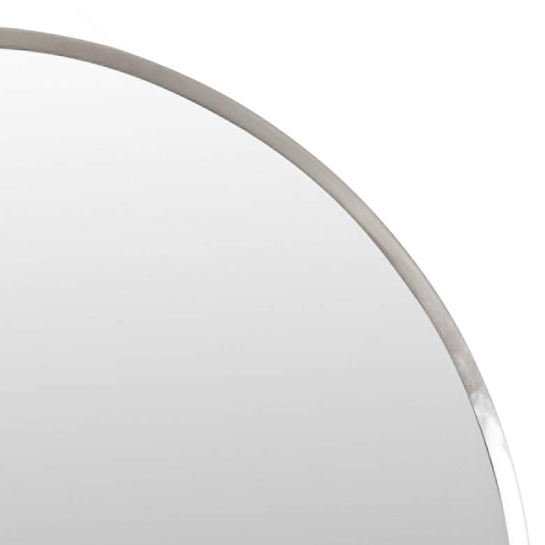 Image 2 Varaluz Casa Cottage Brushed Nickel 30 inch Round Wall Mirror more views