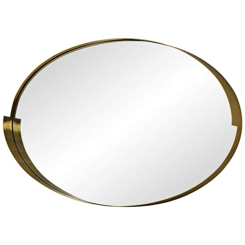 Image 1 Varaluz Casa Echo Gold 30 inch x 20 inch Oval Wall Mirror