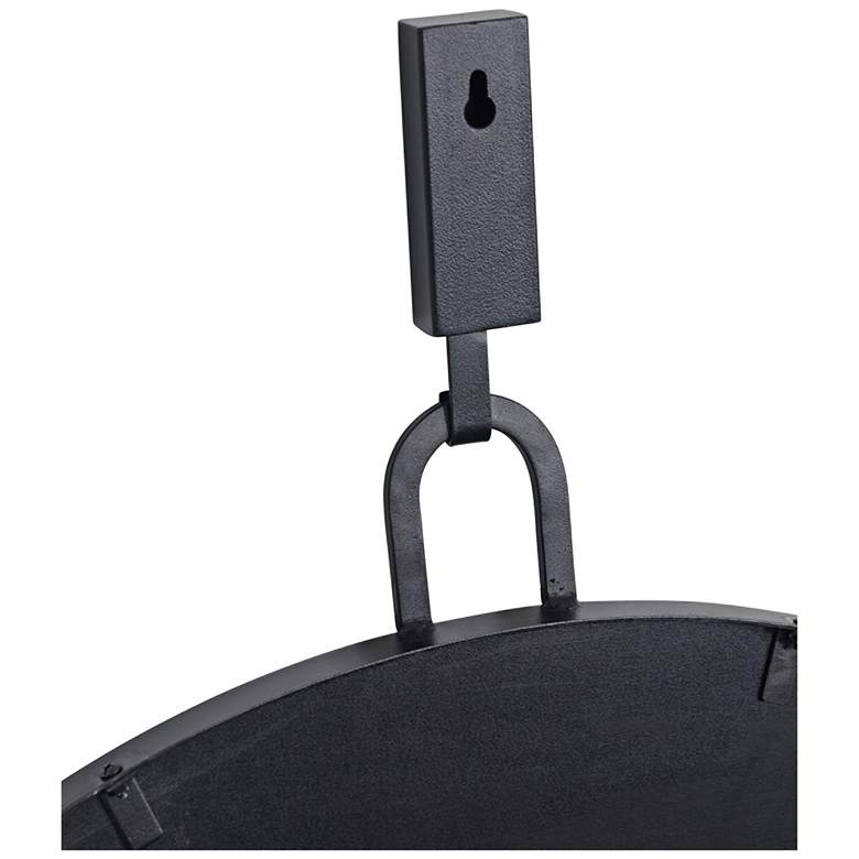 Image 4 Varaluz Casa Eli Black 30" x 30" Round Stopwatch Wall Mirror more views