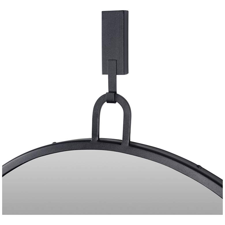 Image 7 Varaluz Casa Eli Black 30" x 30" Round Stopwatch Wall Mirror more views