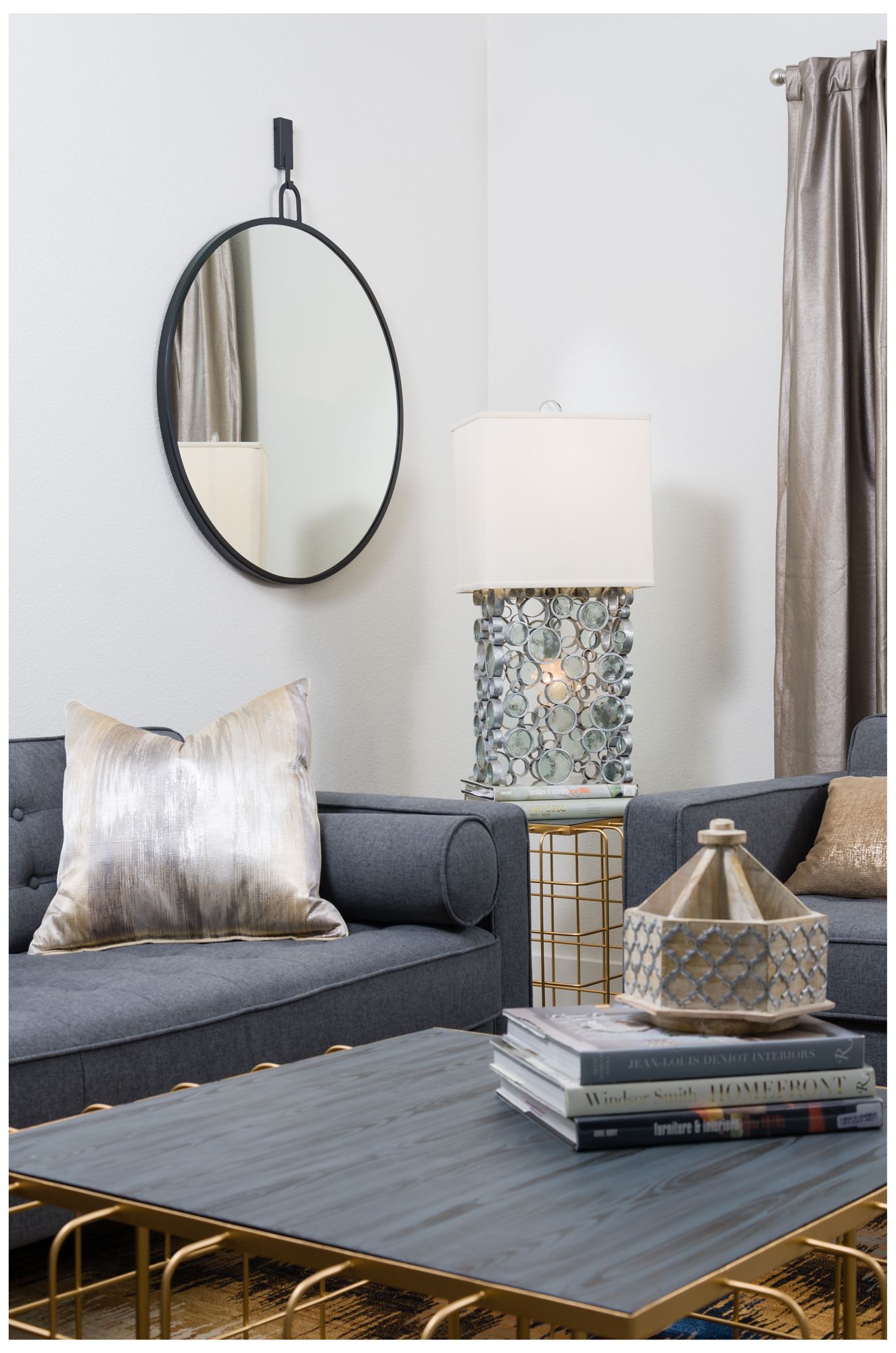 Varaluz Casa Eli Black 30" x 30" Round Stopwatch Wall Mirror