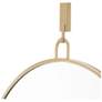 5_Varaluz Casa Eli Gold 30" x 38" Round Stopwatch Wall Mirror more views