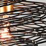 5_Varaluz Casa Flow 10" Wide Gold Matte Black Modern Spiral Mini Pendant more views
