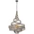 Varaluz Casa Flow 26" Wide Gold Matte Black 6-Light Pendant