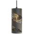 Varaluz Casa Flow 4" Wide Matte Black Gold Mini Pendant