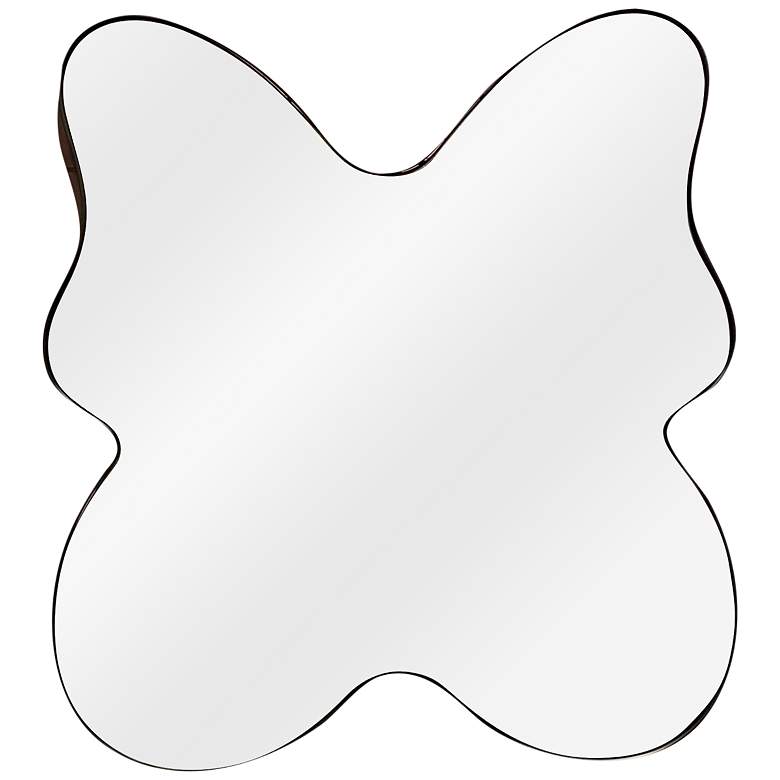 Image 1 Varaluz Casa Flutter Black 27 1/2" x 30" Wall Mirror