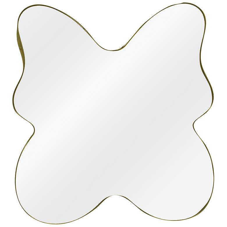 Image 1 Varaluz Casa Flutter Gold 27 1/2" x 30" Wall Mirror