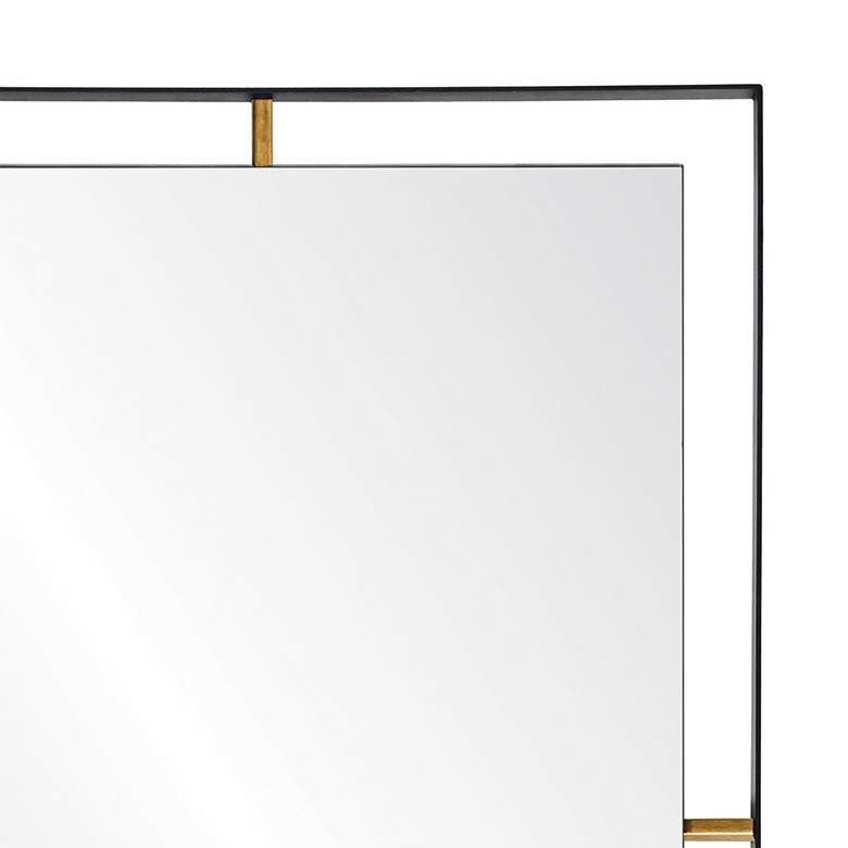 Image 2 Varaluz Casa Framed Matte Black 30 inch x 20 inch Wall Mirror more views