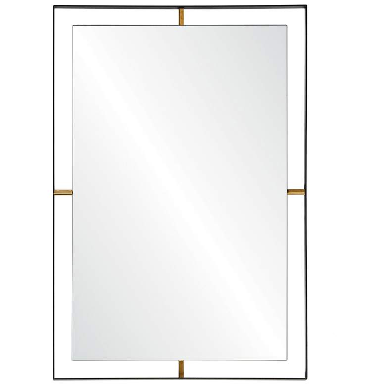 Image 4 Varaluz Casa Framed Matte Black 30" x 20" Wall Mirror more views