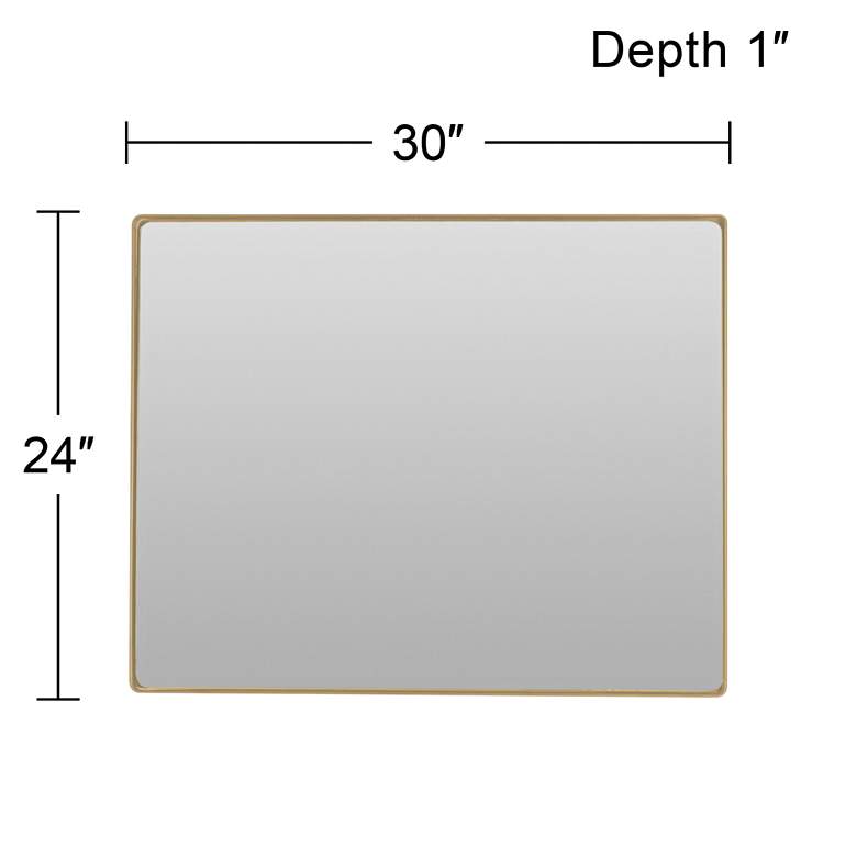 Image 5 Varaluz Casa Jonah Gold 30" x 24" Wall Mirror more views