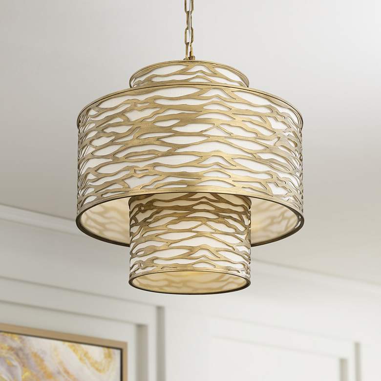 Image 1 Varaluz Casa Kato 18 3/4 inch Wide Havana Gold Pendant Light