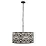 5_Varaluz Casa Kato 30" Wide Carbon Black 6-Light Drum Pendant more views