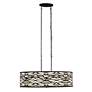 4_Varaluz Casa Kato 36" Wide Carbon Black 6-Light Oval Pendant more views