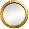 Varaluz Casa Ringleader Gold Leaf 23 1/2" Round Wall Mirror